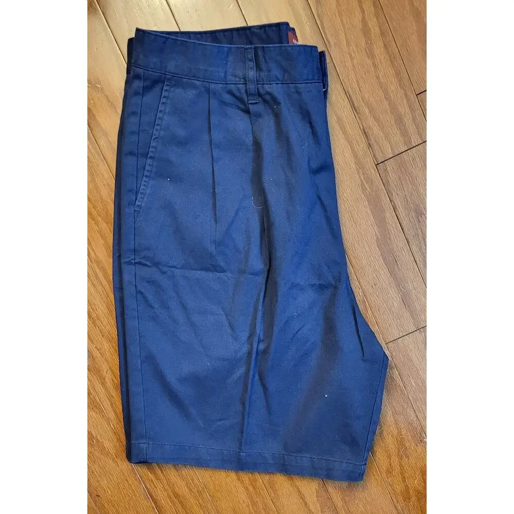 NWT Sears Covington Pleated Men Shorts Size 36 (Actual 32W) Blue Regular Fit